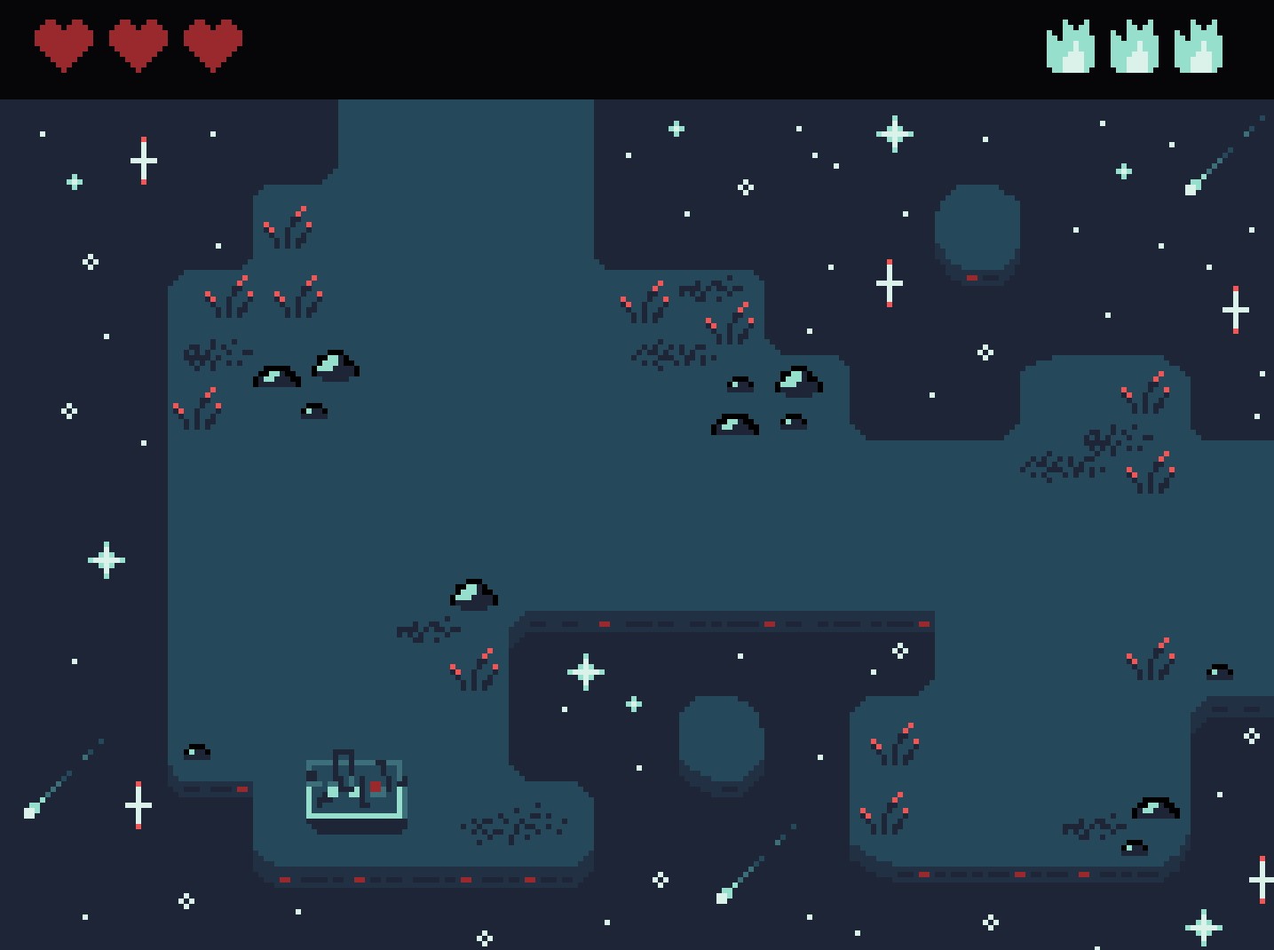 Start room of Space Cat game demo